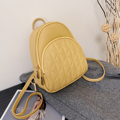 Jauna modeļa stepēta sieviešu mugursoma no eko ādas