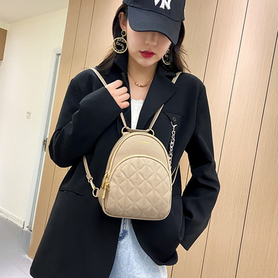 Jauna modeļa stepēta sieviešu mugursoma no eko ādas