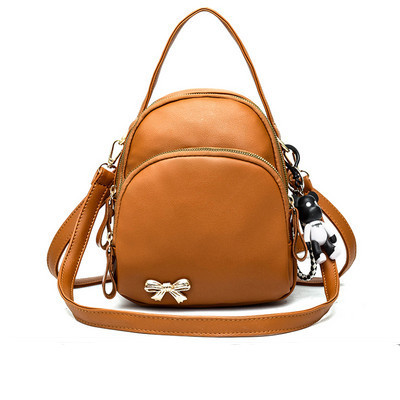 Νέο γυναικείο έκο δερμάτινο σακίδιο πλάτης - με μεταλλικό στοιχείο