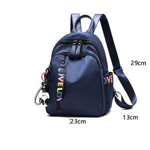 Γυναικείο casual υφασμάτινο σακίδιο με φερμουάρ