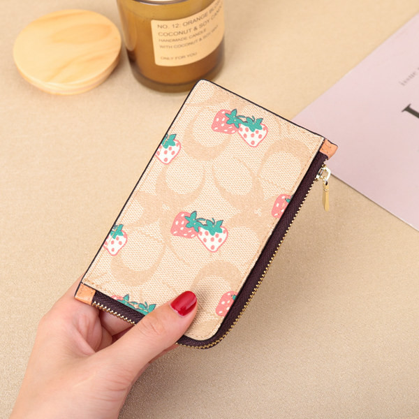 Дамски ежедневен портфейл с цип и отделения за карти