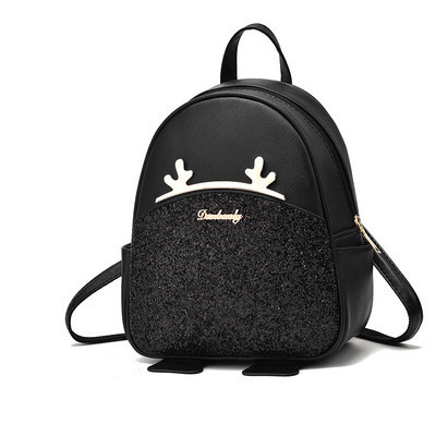 Γυναικεία έκο δερμάτινα σακίδια με γυαλιστερά στοιχεία