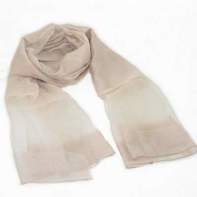 Καλοκαιρινό γυναικείο κασκόλ σε ροζ μπλε και μπεζ χρώμα