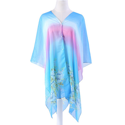 Γυναικείο κασκόλ παραλίας τύπου κιμονό σε διαφορετικά χρώματα