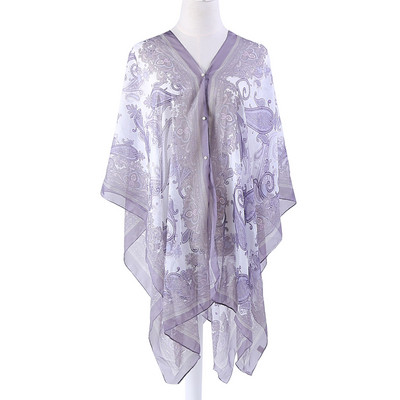 Γυναικείο κασκόλ παραλίας τύπου κιμονό σε διαφορετικά χρώματα