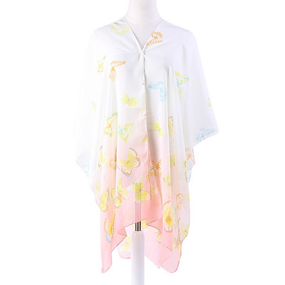 Γυναικείο κασκόλ παραλίας τύπου κιμονό σε διαφορετικά χρώματα