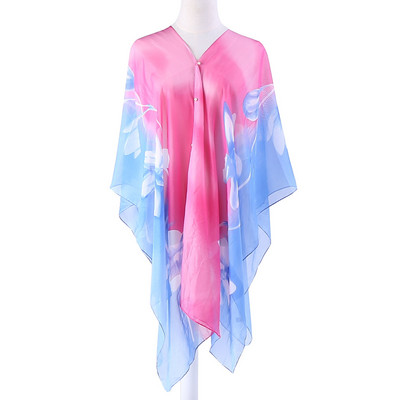 Γυναικείο κασκόλ παραλίας τύπου κιμονό σε διαφορετικά χρώματα