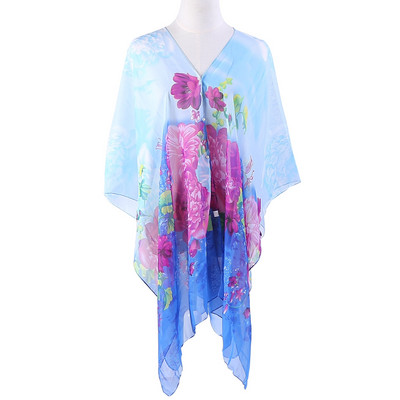 Γυναικείο κασκόλ παραλίας τύπου κιμονό σε διαφορετικά χρώματα