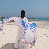 Sieviešu vasaras šalle ar figurālu apdruku