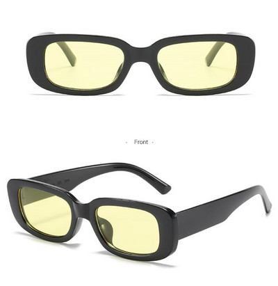 Ρετρό γυναικεία γυαλιά με μικρούς ορθογώνιους φακούς