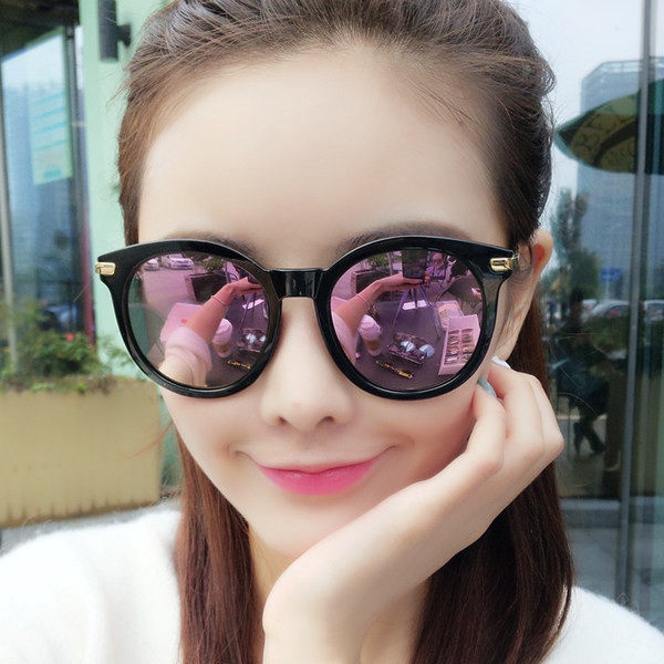 Νέο μοντέλο στρογγυλα γυαλια ηλίου κατάλληλα για γυναίκες