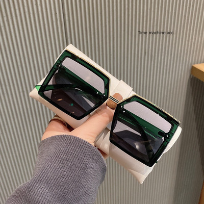 Стилни слънчеви очила с квадратна форма за жени