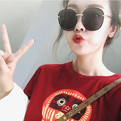 Ochelari de soare retro pentru femei, eleganti, cu rama subtire