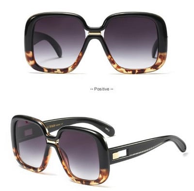 Saulesbrilles ar lielām kvadrātveida lēcām