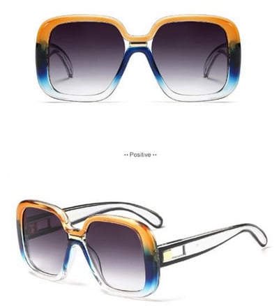 Saulesbrilles ar lielām kvadrātveida lēcām