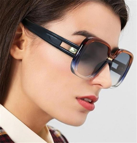 Saulesbrilles ar lielām kvadrātveida lēcām