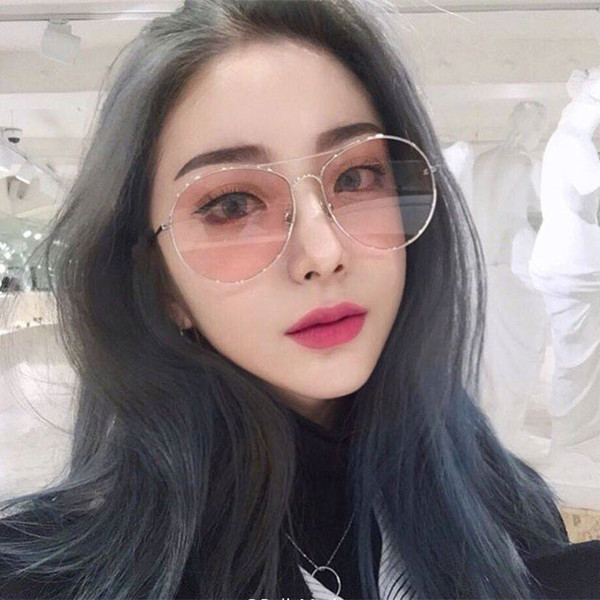 Μοντέρνα  γυαλιά ηλίου σε στρογγυλό σχήμα και λεπτό πλαίσιο για άνδρες και γυναίκες