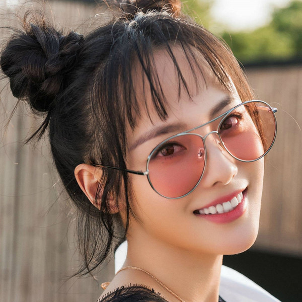 Μοντέρνα  γυαλιά ηλίου σε στρογγυλό σχήμα και λεπτό πλαίσιο για άνδρες και γυναίκες