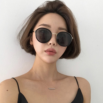 Ikdienas sieviešu apaļas saulesbrilles ar plānu rāmi