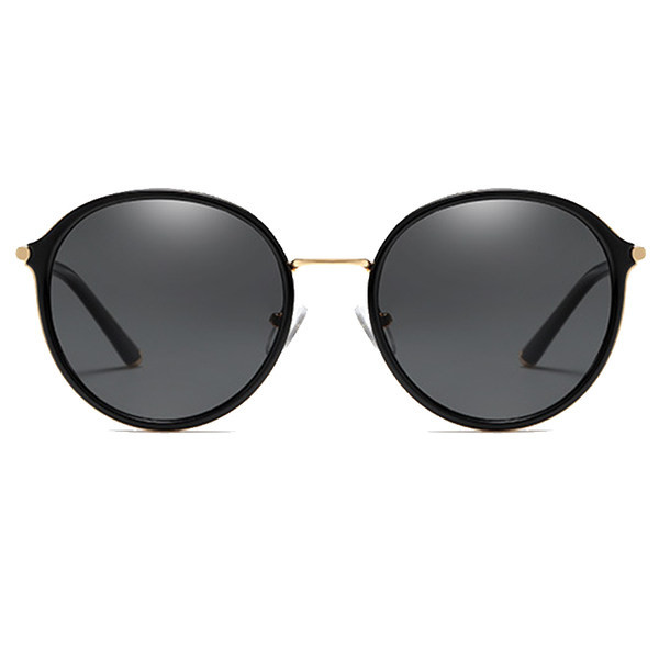 Ikdienas sieviešu apaļas saulesbrilles ar plānu rāmi