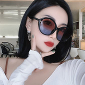 Sieviešu apaļas modernas saulesbrilles ar plānu rāmi