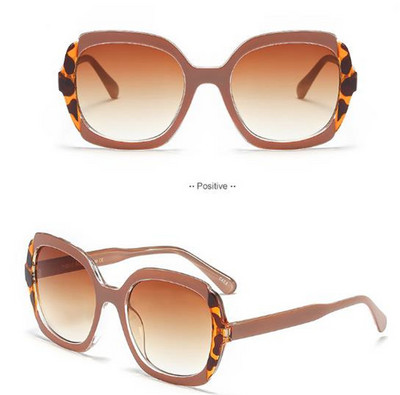 Γυναικεία μοντέρνα γυαλιά με μεγάλους στρογγυλούς φακούς