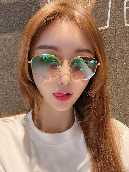 Sieviešu polarizētās brilles ar plānu metāla rāmi