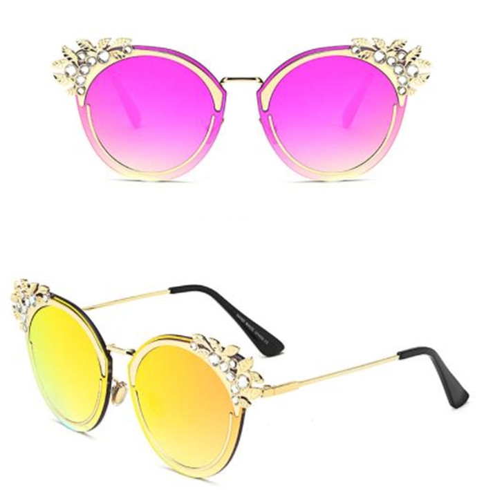 Moderne okrugle naočale s kamenčićima