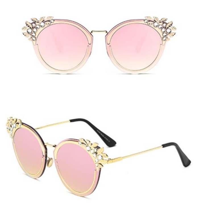 Moderne okrugle naočale s kamenčićima