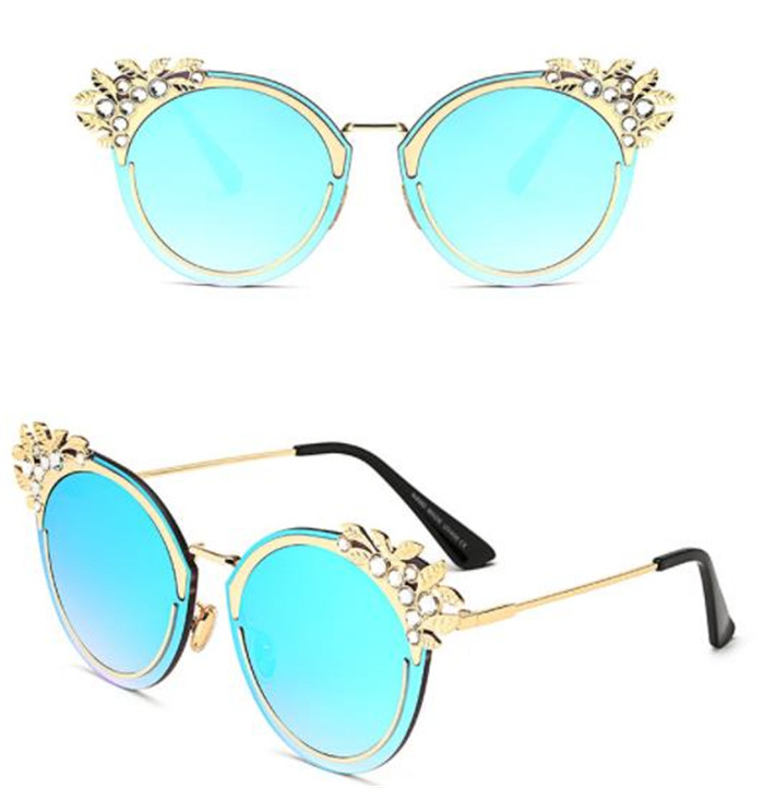 Moderne okrugle naočale s kamenčićima