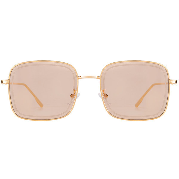 Modernas sieviešu kvadrātveida saulesbrilles ar plānu rāmi