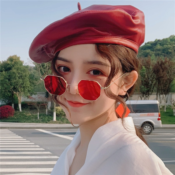 Sieviešu modernas retro brilles ar plānu rāmi