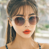 Sieviešu apaļas saulesbrilles ar plānu rāmi