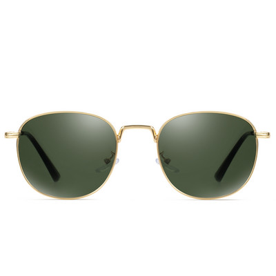 Sieviešu modernas apaļas saulesbrilles ar plānu rāmi