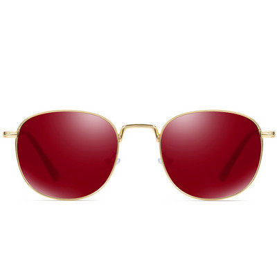 Sieviešu modernas apaļas saulesbrilles ar plānu rāmi