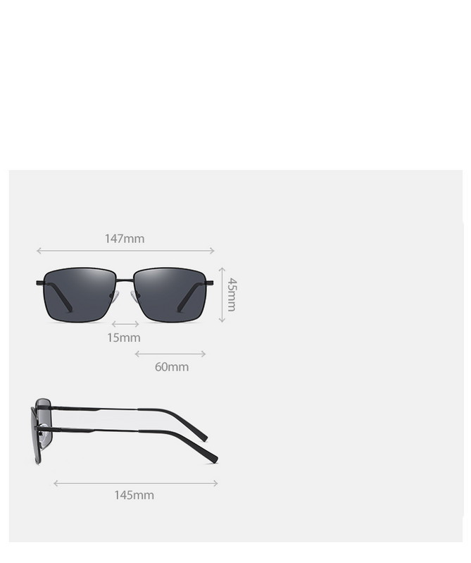 Novi model muških naočala četvrtastog oblika