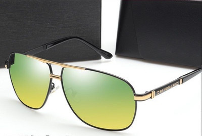 Pašreizējās vīriešu polarizētās nakts redzamības brilles divos modeļos