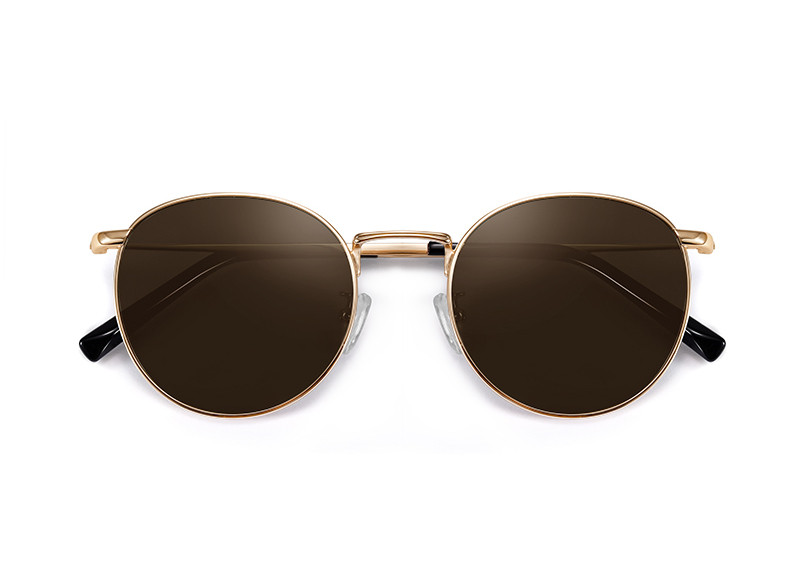 Jauns apaļo sieviešu briļļu modelis ar plāniem rāmjiem