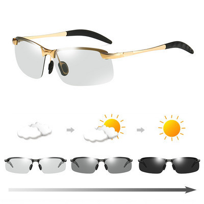 Vīriešu kvadrātveida formas braukšanas saulesbrilles