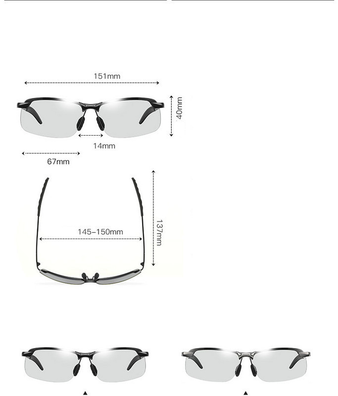 Vīriešu kvadrātveida formas braukšanas saulesbrilles