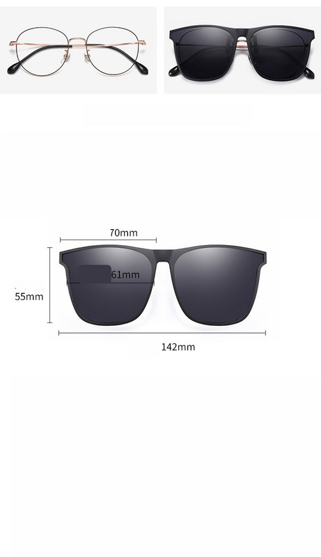 Sieviešu saulesbrilles ar klipsi dienai un naktij