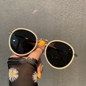 Stilīgas sieviešu apaļas brilles retro stilā ar plānu rāmi