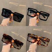 Stilīgas sieviešu brilles kvadrāta formā ar platu rāmi divos modeļos