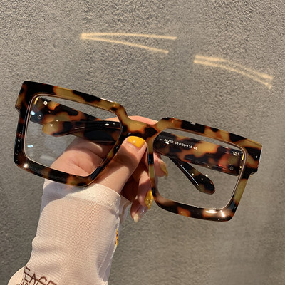 Stilīgas sieviešu brilles kvadrāta formā ar platu rāmi divos modeļos