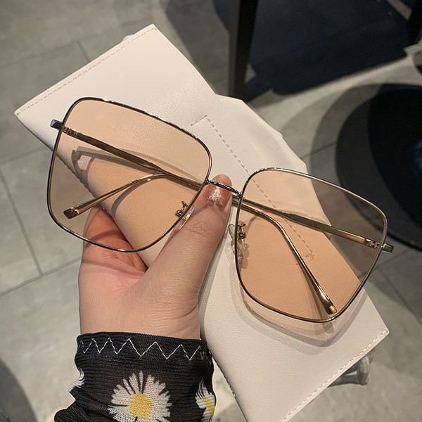 Aktuālās sieviešu brilles kvadrāta formā ar metāla rāmi