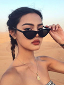 Sieviešu retro kaķu brilles