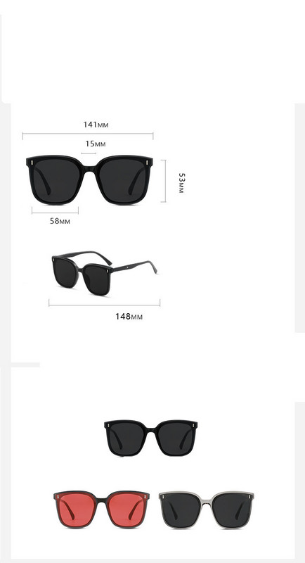 Modernas kvadrātveida formas saulesbrilles sievietēm