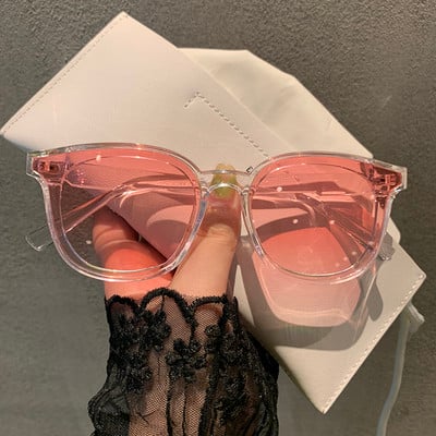 Modernas sieviešu saulesbrilles apaļā formā