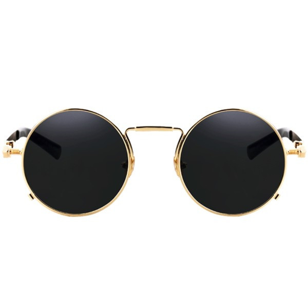 Sieviešu brilles ar apaļu formu un plāniem rāmjiem