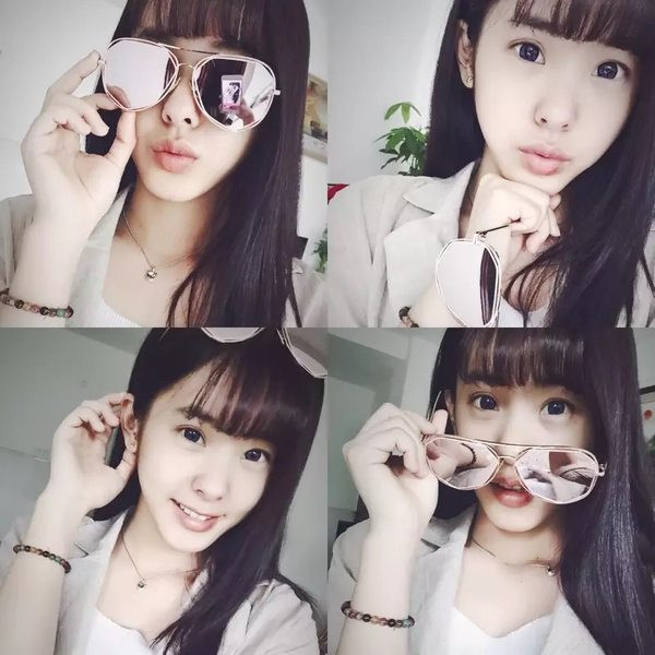 Sieviešu brilles ar spoguļa efekta tipa aviatoru